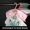 iplusmile 10-Piece Adjustable Children's Hangers, Non-Slip Plastic, Multifunctional, Space-Saving view 3