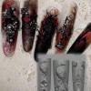 Crow and Rose Candelabra Nail Art Mold view 4