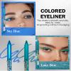 Waterproof Glitter Eyeliner, 2-Piece Blue Cream Gel Eyeliner Pencil Set for Women view 2