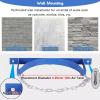 Sturdy Wall Rack for Storage, Secure Double-Cylinder Holder for Gas and Oxygen Cylinders with Safety Chain for Garages and Workshops view 4