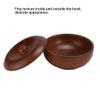 BORDSTRACT Wooden Shaving Soap Bowl Set with Brush and Lid view 2