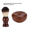 BORDSTRACT Wooden Shaving Soap Bowl Set with Brush and Lid view 3