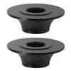 Healeved 1 Pair Wheelchair Front Caster Retaining Clips, 8 mm Hole, Black view 1