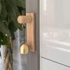 Adhesive Doorbell | Wooden Wind Chime with Copper Bells view 3
