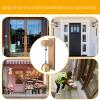 Adhesive Doorbell | Wooden Wind Chime with Copper Bells view 4