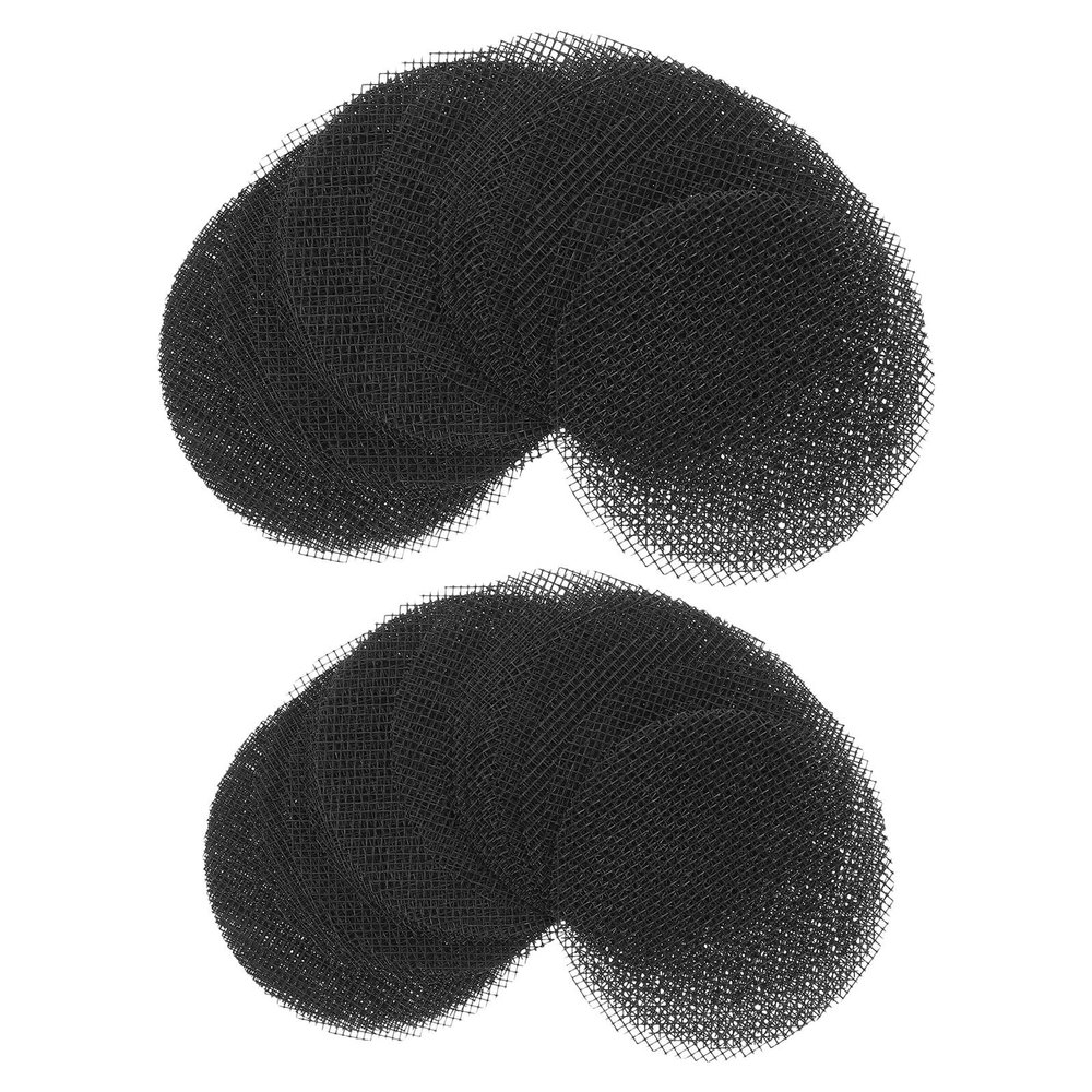 FONDOTIN 200-Piece Black Mesh Drainage Covers for Flower Pots, 7.5 cm/10 cm