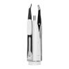 Denash Slanted LED Camera Tweezers, Eyebrow Tweezers with Light and 10x Magnification, Illuminated Hair Removal Tweezers for Precise Grooming (White) view 1