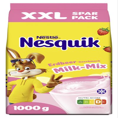 Nestlé NESQUIK Milk-Mix Strawberry Flavor Drink Powder, 1 Pack (1 x 1 kg)
