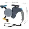AlpenLife Basics Double Retractable Dog Leash with LED Light (Grey) view 4