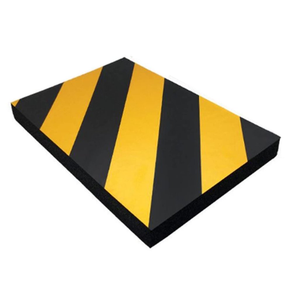 High-Density Self-Adhesive Foam Edge Protector for Parking Walls, Corners and Bumpers (Yellow + Black, 2 Pieces)