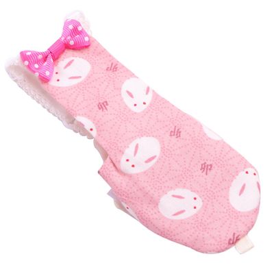 TOYANDONA Parrot Clothing Bird Diaper, Fabric, Pink with Bow Decor, XS Gray, Easy to Clean, with Pockets
