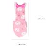 TOYANDONA Parrot Clothing Bird Diaper, Fabric, Pink with Bow Decor, XS Gray, Easy to Clean, with Pockets view 2