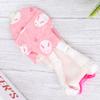 TOYANDONA Parrot Clothing Bird Diaper, Fabric, Pink with Bow Decor, XS Gray, Easy to Clean, with Pockets view 3