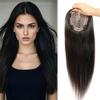 Women's Human Hair Topper, 12.7 x 15.2 cm, Mono Base with Non-Slip Clips view 1