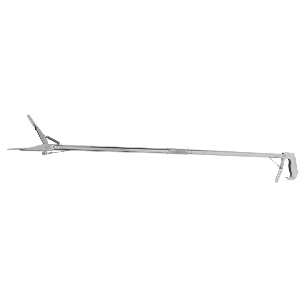 Foldable Reacher for Seniors, Stainless Steel, Silver, Easy to Store