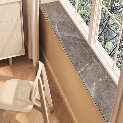 Window Sill Mat, Diatomaceous Earth Protector, Absorbent and Waterproof, Cuttable, Brown, 4 x 114 in