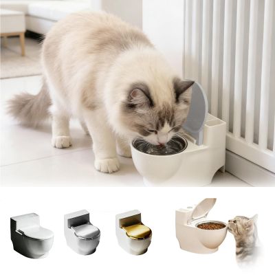 Toilet-Shaped Cat Water Bowl
