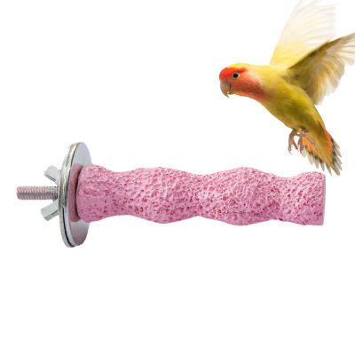 Natural Bird Perch: Grinding Stone & Chew Toy