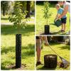 Tree Trunk Protector, Black Plastic Bark Guard for Young Trees view 4
