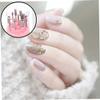48-Hole Acrylic Nail Drill Bit Holder with Cover view 2