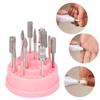 48-Hole Acrylic Nail Drill Bit Holder with Cover view 3