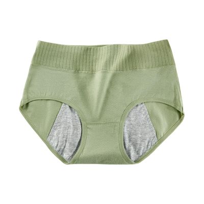 Generic Period Panties for Women with 4-Layer Leakproof Protection for Light Flow Days (Green, L)