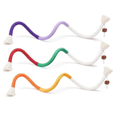 Hotainoys 3-Piece Cat Dental Chew Rope with Catnip, 27.6-Inch Interactive Indoor Toy