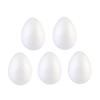 5-Pack White Foam Easter Eggs, 15 cm, for Kids’ DIY Projects view 1