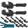Replace Zipper Sliders | 10-Piece Fixed Zipper Pull Set | Replacement Zipper Heads with Removable Handles for Misaligned Teeth view 1