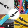 Replace Zipper Sliders | 10-Piece Fixed Zipper Pull Set | Replacement Zipper Heads with Removable Handles for Misaligned Teeth view 4