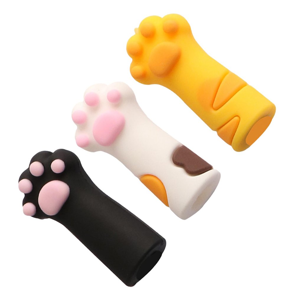 Hohopeti Cat Paw Silicone Tweezer Caps Set - 3 Pieces