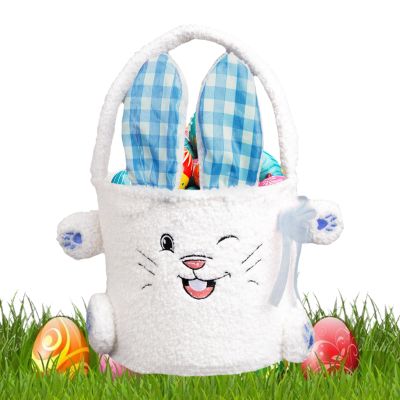 Plush Bunny Storage Basket