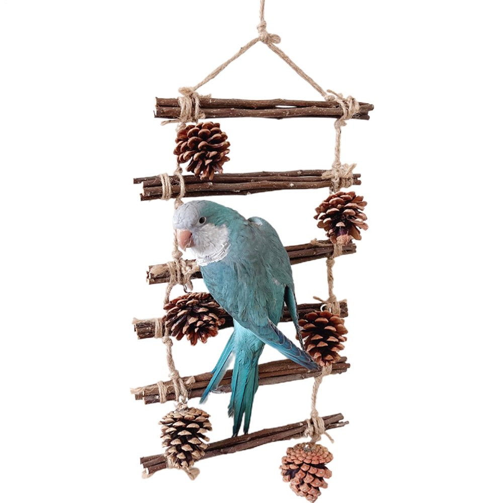 Bird Ladders for Parrots - Fun Wooden Step Play Decoration