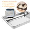 VICASKY 2-Pack 304 Stainless Steel Open High-Sided Cat Litter Boxes view 3