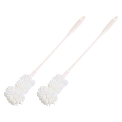 Ciieeo 2-Pack Bottle Brushes with Long Handles and Sponges