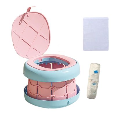 Portable Potty for Children with Foldable Splash Guard