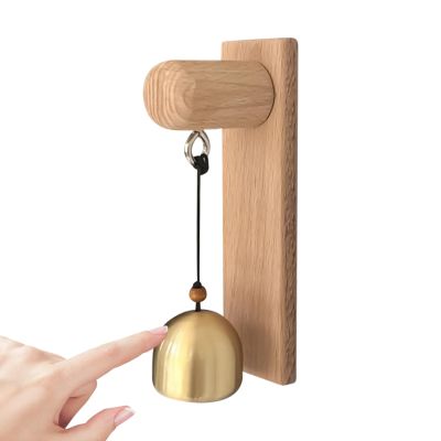 Adhesive Doorbell, Handmade Wooden Chime