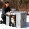 Rainproof Dog Crate Cover with Roll-Up Window view 2