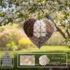 Handmade Heart-Shaped Alpaca Fiber Bird Nest, 2-Pack Refillable Nesting Material Holders view 4