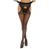 Sexy Women's Stockings, Garter Tights with Control Top, Sheer Thigh-High Tights, Black view 4