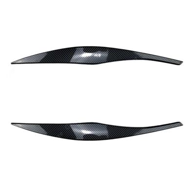 Trekords ABS Headlight Eyebrow Covers, Carbon Look, for BMW 3 Series E90/E91