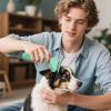 Dog Shedding Brush - Gentle Grooming Comb for Cats and Dogs view 2