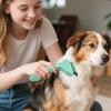 Dog Shedding Brush - Gentle Grooming Comb for Cats and Dogs view 3