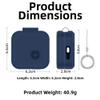 FACAIIO Silicone Case for Nothing Ear (3), Compact and Easy to Clean, Black/Blue/Orange view 4