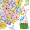 108-Piece Edible Pastel Butterfly Cupcake Toppers view 1