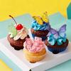 108-Piece Edible Pastel Butterfly Cupcake Toppers view 2