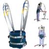 BESTXH Universal Patient Lift Aid, Leg Spreader Belt, Walking and Standing Aid, Grey Blue, M view 1