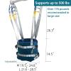 BESTXH Universal Patient Lift Aid, Leg Spreader Belt, Walking and Standing Aid, Grey Blue, M view 2