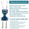 BESTXH Universal Patient Lift Aid, Leg Spreader Belt, Walking and Standing Aid, Grey Blue, M view 3
