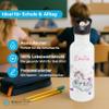 Gravur-Max Personalized Kids' Water Bottle 600 ml – Unicorn, White view 3